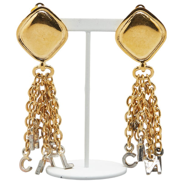 シャネル ココマーク ロゴ イヤリング ゴールド メッキ レディース CHANEL 【中古】