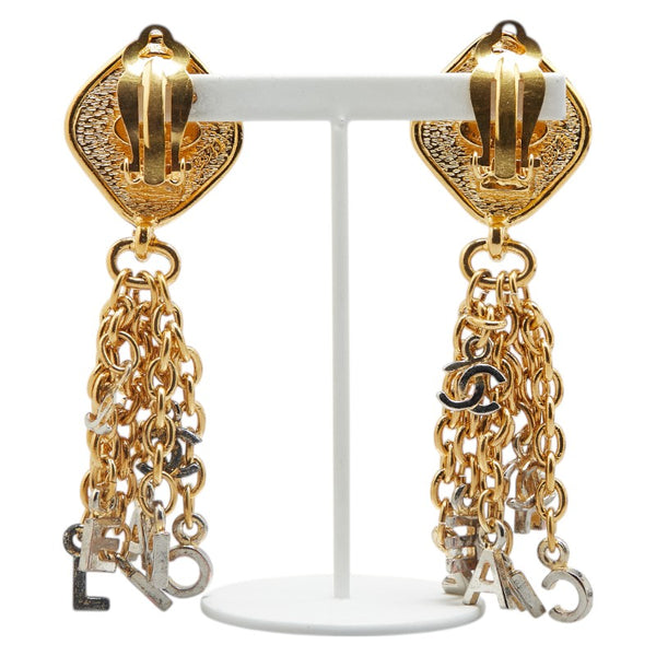 シャネル ココマーク ロゴ イヤリング ゴールド メッキ レディース CHANEL 【中古】