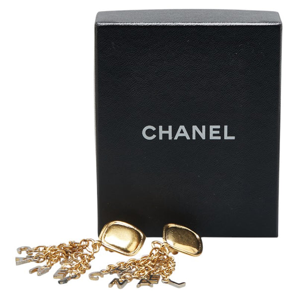 シャネル ココマーク ロゴ イヤリング ゴールド メッキ レディース CHANEL 【中古】