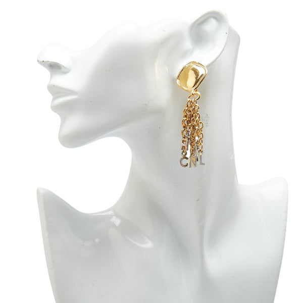 シャネル ココマーク ロゴ イヤリング ゴールド メッキ レディース CHANEL 【中古】