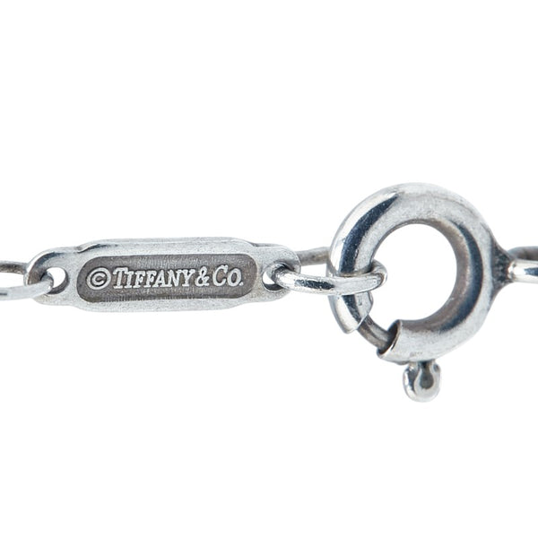 ティファニー ノーツ ダブルハート ネックレス SV925 シルバー レディース TIFFANY&Co. 【中古】