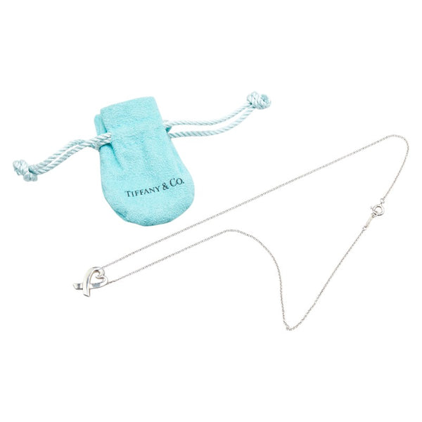 ティファニー ラビングハート ネックレス SV925 シルバー レディース TIFFANY&Co. 【中古】
