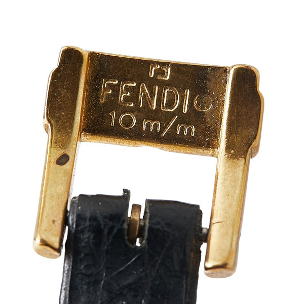 フェンディ ベルト（社外品） 腕時計 320L クオーツ ホワイト文字盤 ステンレススチール レディース FENDI 【中古】