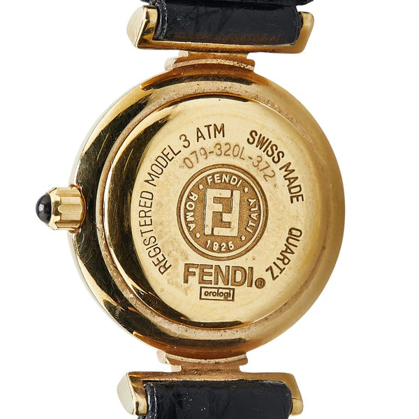 フェンディ ベルト（社外品） 腕時計 320L クオーツ ホワイト文字盤 ステンレススチール レディース FENDI 【中古】