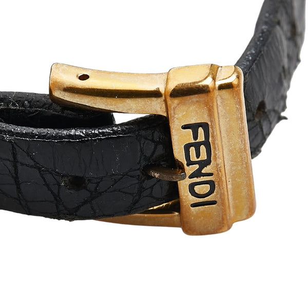 フェンディ ベルト（社外品） 腕時計 320L クオーツ ホワイト文字盤 ステンレススチール レディース FENDI 【中古】