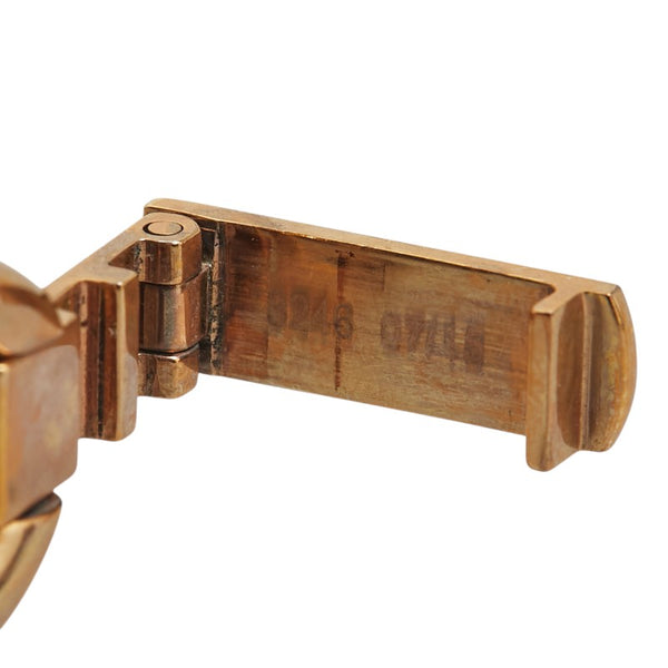 グッチ 1Pダイヤ 腕時計 バングルウォッチ 1500L クオーツ ホワイト文字盤 ステンレススチール レディース GUCCI 【中古】