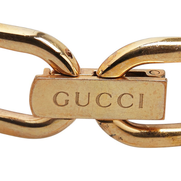 グッチ 1Pダイヤ 腕時計 バングルウォッチ 1500L クオーツ ホワイト文字盤 ステンレススチール レディース GUCCI 【中古】