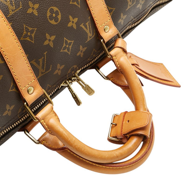 ルイ ヴィトン モノグラム キーポル50 ボストンバッグ ハンドバッグ M41426 ブラウン PVC レザー レディース LOUIS VUITTON 【中古】