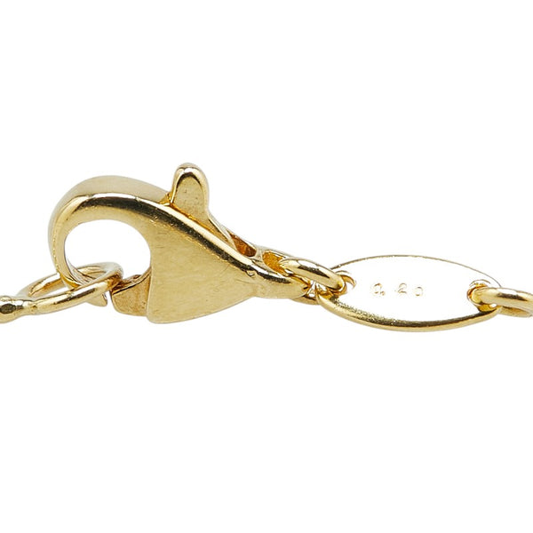 K18YG イエローゴールド ダイヤ0.20ｃｔ アンクレット レディース 【中古】