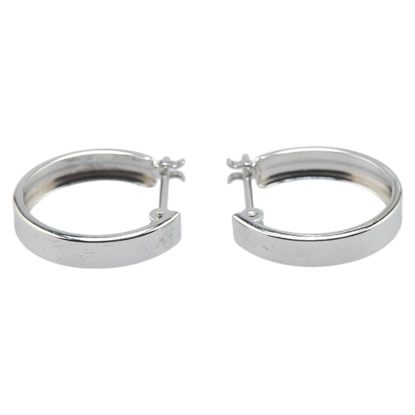 Pt900 プラチナ フープピアス レディース 【中古】