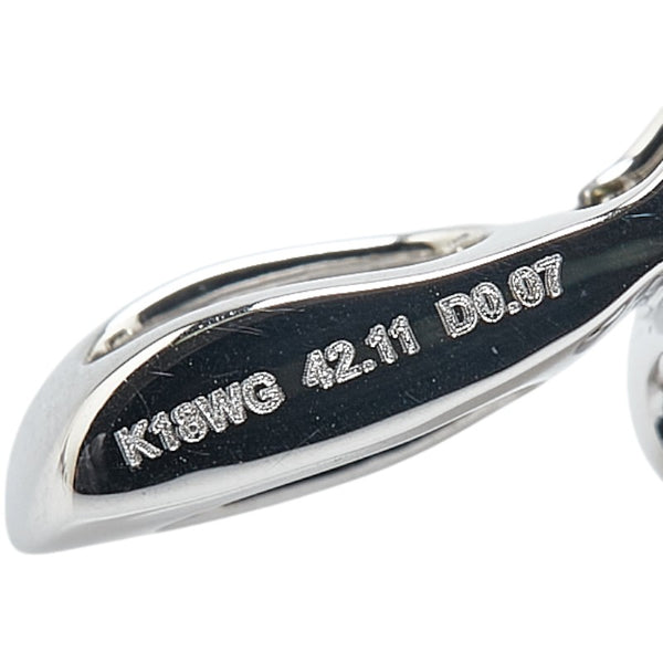 K18WG ホワイトゴールド ボルダーオパール42.11ct ダイヤ0.07ct ペンダントトップ レディース 【中古】