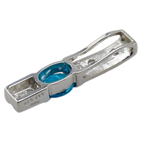 Pt900 プラチナ アパタイト0.30ct ダイヤ0.07ct ペンダントトップ レディース 【中古】