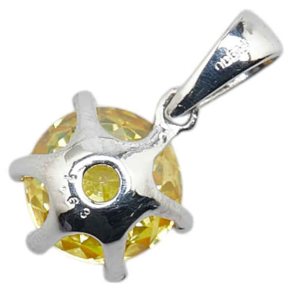 Pt900 プラチナ スファレライト1.63ct ペンダントトップ レディース 【中古】