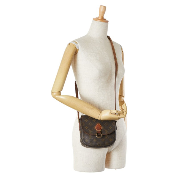 ルイ ヴィトン モノグラム ミニ サンクルー ショルダーバッグ M51244 ブラウン PVC レザー レディース LOUIS VUITTON 【中古】