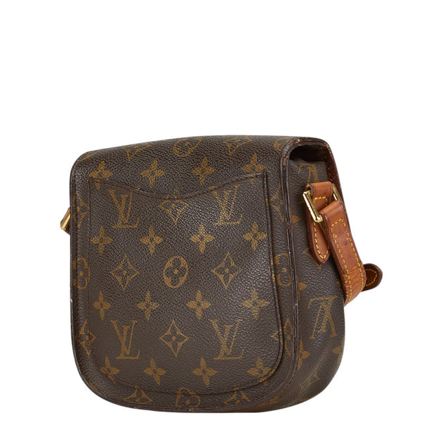 ルイ ヴィトン モノグラム ミニ サンクルー ショルダーバッグ M51244 ブラウン PVC レザー レディース LOUIS VUITTON 【中古】