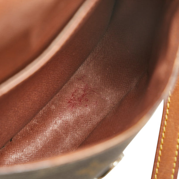 ルイ ヴィトン モノグラム ミニ サンクルー ショルダーバッグ M51244 ブラウン PVC レザー レディース LOUIS VUITTON 【中古】