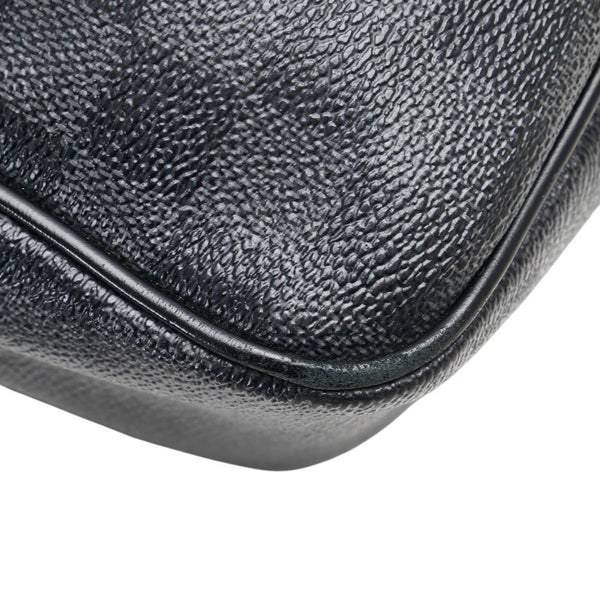 ルイ ヴィトン ダミエ グラフィット ダニエルMM 斜め掛け ショルダーバッグ N58029 ブラック PVC レザー メンズ LOUIS VUITTON 【中古】