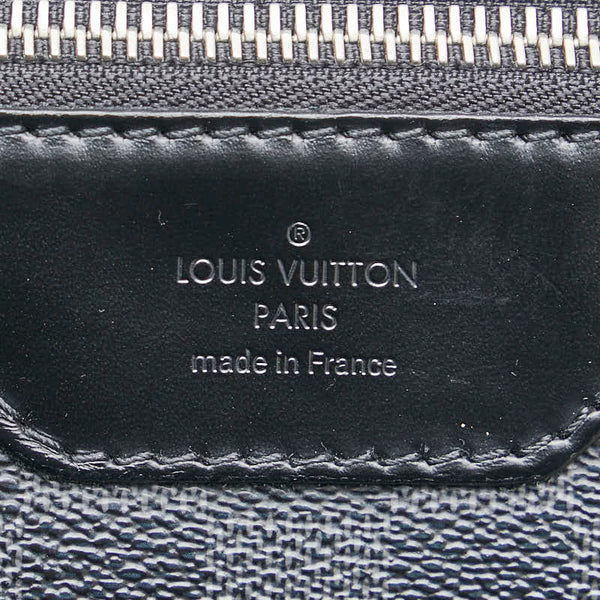 ルイ ヴィトン ダミエ グラフィット ダニエルMM 斜め掛け ショルダーバッグ N58029 ブラック PVC レザー メンズ LOUIS VUITTON 【中古】