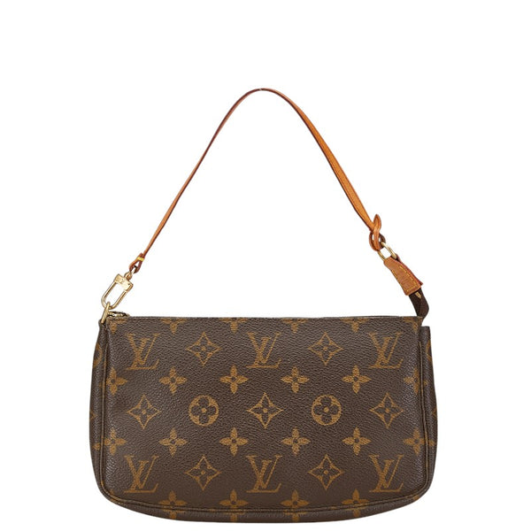 ルイ ヴィトン モノグラム ポシェット アクセソワール ショルダーバッグ M51980 ブラウン PVC レザー レディース LOUIS VUITTON 【中古】