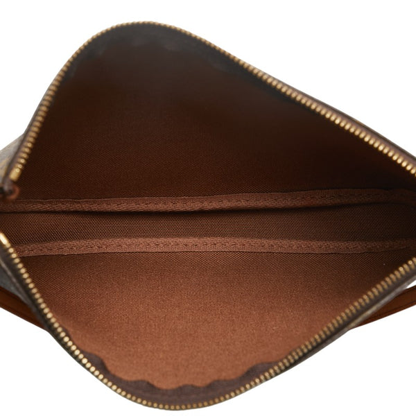 ルイ ヴィトン モノグラム ポシェット アクセソワール ショルダーバッグ M51980 ブラウン PVC レザー レディース LOUIS VUITTON 【中古】