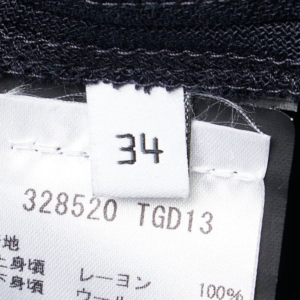 バレンシアガ チュニック サイズ：34 ブラック ネイビー レーヨン レディース BALENCIAGA 【中古】