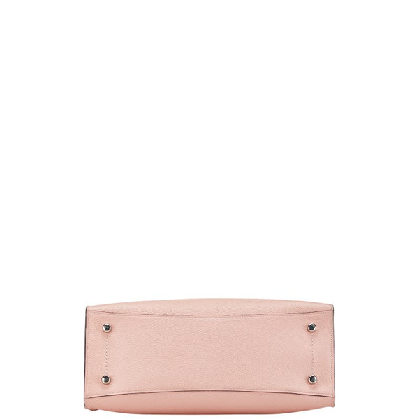 コーチ チャーリー キャリーオール ハンドバッグ ショルダーバッグ 2WAY 25137 ピンク レザー レディース COACH 【中古】