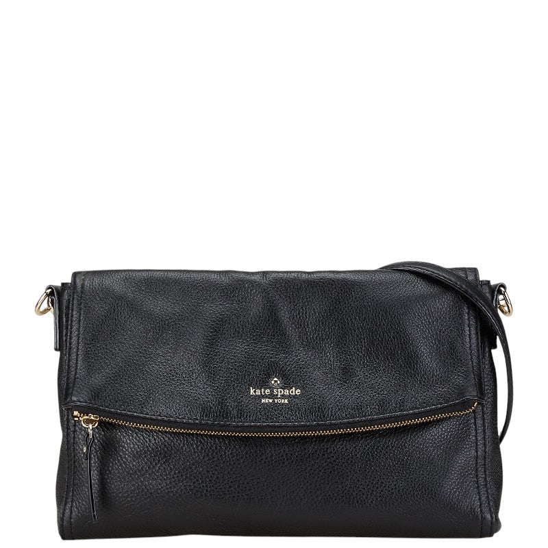 ケイトスペード ショルダーバッグ ブラック レザー レディース Kate Spade 【中古】