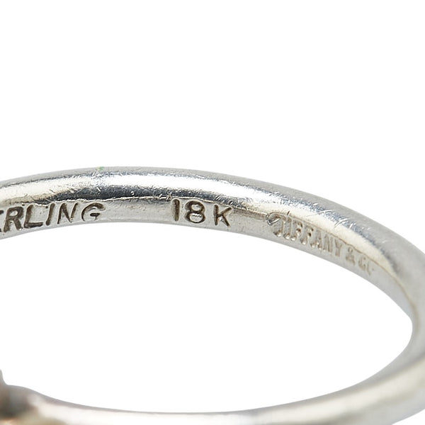 ティファニー ラブノット リング 指輪 K18YG イエローゴールド SV925 シルバー レディース TIFFANY&Co. 【中古】