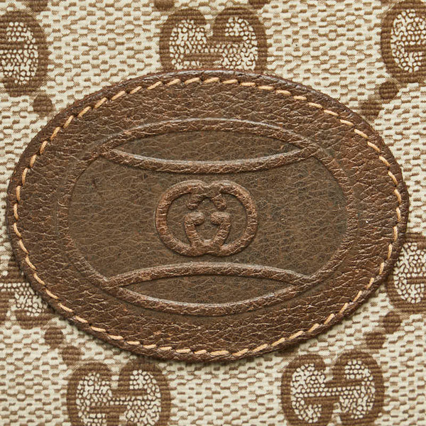 グッチ GGスプリーム クラッチバッグ ブラウン PVC レザー レディース GUCCI 【中古】