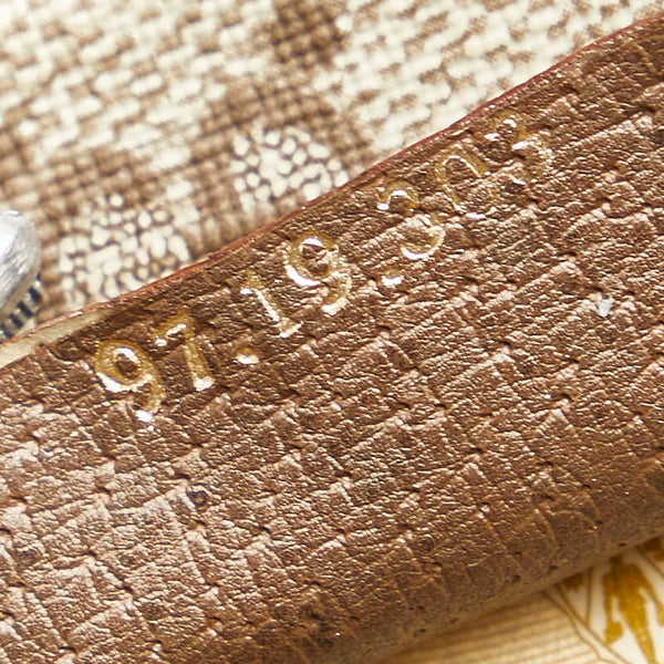 グッチ GGスプリーム クラッチバッグ ブラウン PVC レザー レディース GUCCI 【中古】