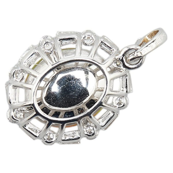 K18WG ホワイトゴールド エチオピアオパール3.48ct ダイヤ0.65ct ペンダントトップ レディース 【中古】