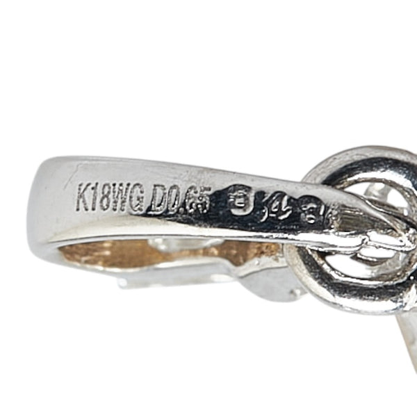 K18WG ホワイトゴールド エチオピアオパール3.48ct ダイヤ0.65ct ペンダントトップ レディース 【中古】