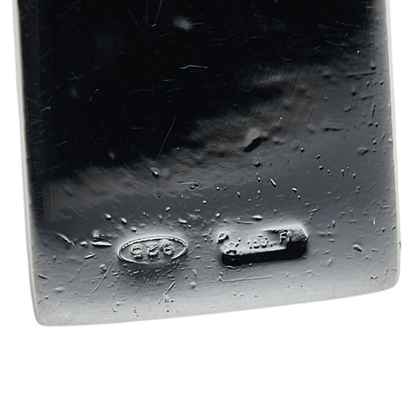 グッチ ロゴ プレート ペンダントトップ SV925 シルバー レディース GUCCI 【中古】