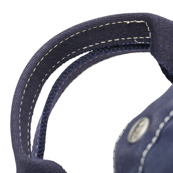 エルメス フールトMM ハンドバッグ トートバッグ ネイビー キャンバス レディース HERMES 【中古】