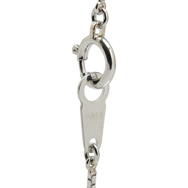 Pt900 プラチナ Pt850 プラチナ ルビー0.66ct ダイヤ0.50ct ペンダントネックレス レディース 【中古】