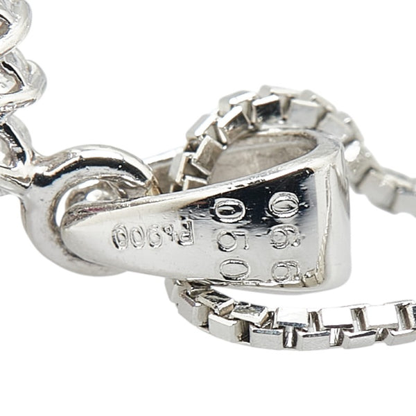 Pt900 プラチナ Pt850 プラチナ ルビー0.66ct ダイヤ0.50ct ペンダントネックレス レディース 【中古】