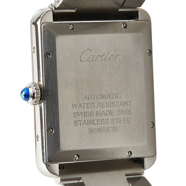 カルティエ タンクソロ XL  腕時計 W5200028 自動巻き シルバー文字盤 ステンレススチール メンズ CARTIER 【中古】