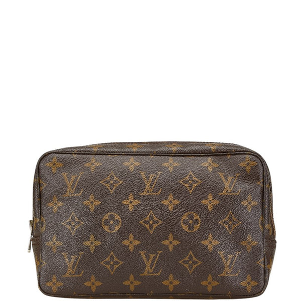 ルイ ヴィトン モノグラム トゥルーストワレット23 ポーチ M47524 ブラウン PVC レザー レディース LOUIS VUITTON 【中古】