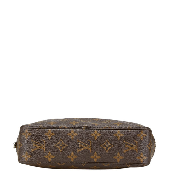 ルイ ヴィトン モノグラム トゥルーストワレット23 ポーチ M47524 ブラウン PVC レザー レディース LOUIS VUITTON 【中古】