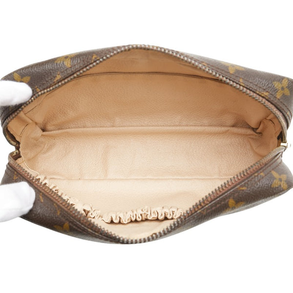 ルイ ヴィトン モノグラム トゥルーストワレット23 ポーチ M47524 ブラウン PVC レザー レディース LOUIS VUITTON 【中古】