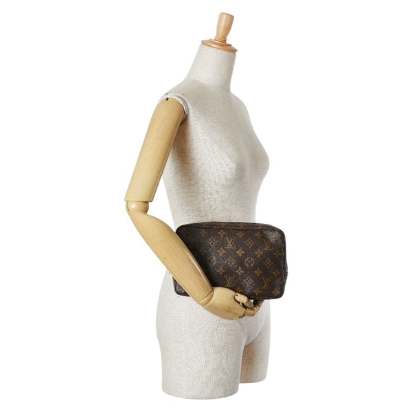 ルイ ヴィトン モノグラム トゥルーストワレット23 ポーチ M47524 ブラウン PVC レザー レディース LOUIS VUITTON 【中古】