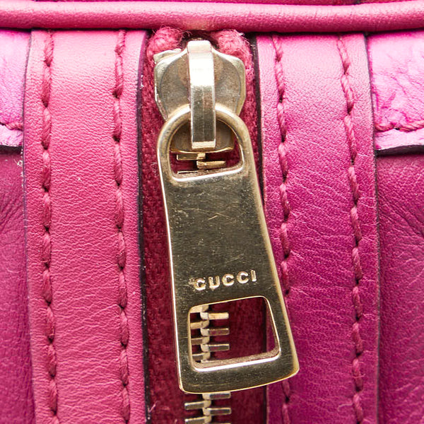 グッチ グッチシマ ミニボストンバッグ ショルダーバッグ 2WAY 247205 ピンク レザー レディース GUCCI 【中古】