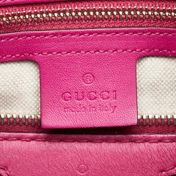 グッチ グッチシマ ミニボストンバッグ ショルダーバッグ 2WAY 247205 ピンク レザー レディース GUCCI 【中古】