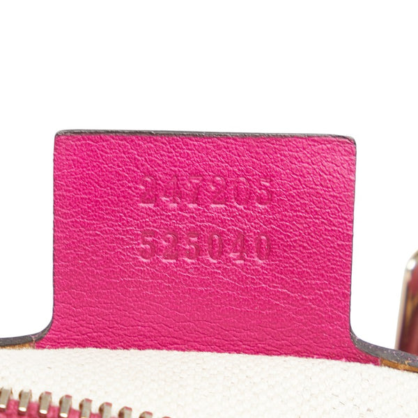 グッチ グッチシマ ミニボストンバッグ ショルダーバッグ 2WAY 247205 ピンク レザー レディース GUCCI 【中古】