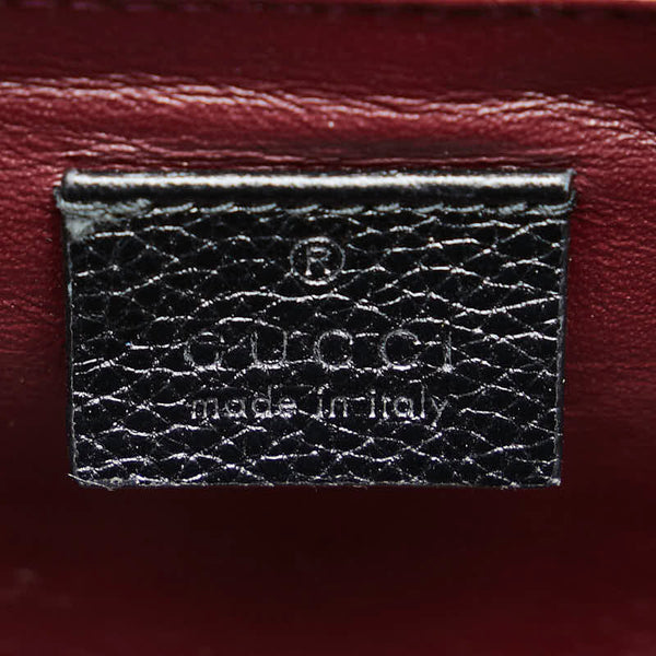 グッチ ズゥミ スモール トップハンドルバッグ ショルダーバッグ 2WAY 569712 ブラック レザー レディース GUCCI 【中古】