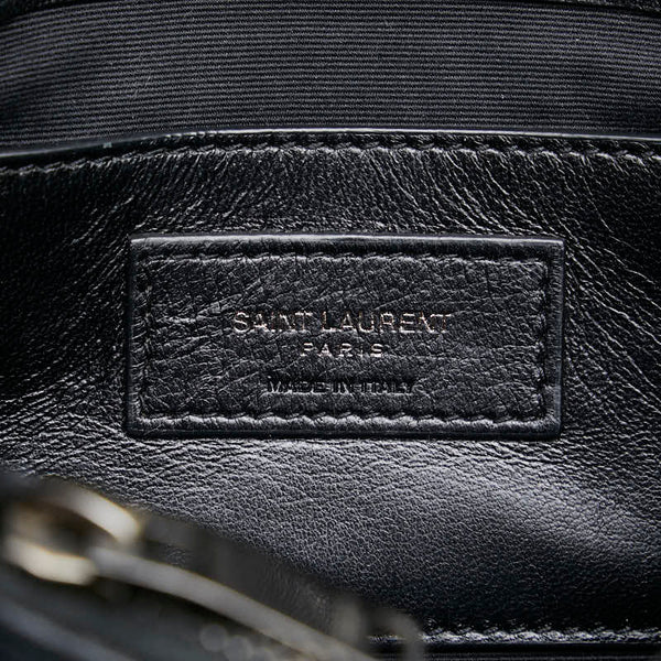 サンローラン YSL モノグラム カレッジ キルティング ハンドバッグ ショルダーバッグ 2WAY 428056 ブラック レザー レディース SAINT LAURENT 【中古】