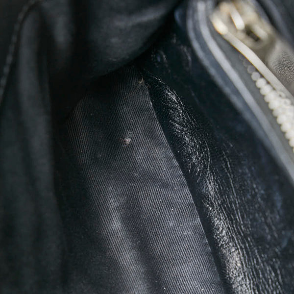 サンローラン YSL モノグラム カレッジ キルティング ハンドバッグ ショルダーバッグ 2WAY 428056 ブラック レザー レディース SAINT LAURENT 【中古】