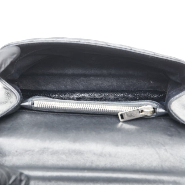 サンローラン YSL モノグラム カレッジ キルティング ハンドバッグ ショルダーバッグ 2WAY 428056 ブラック レザー レディース SAINT LAURENT 【中古】