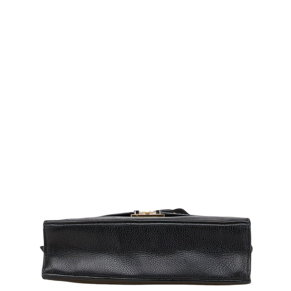 グッチ ズゥミ ショルダーバッグ 576388 ブラック レザー レディース GUCCI 【中古】