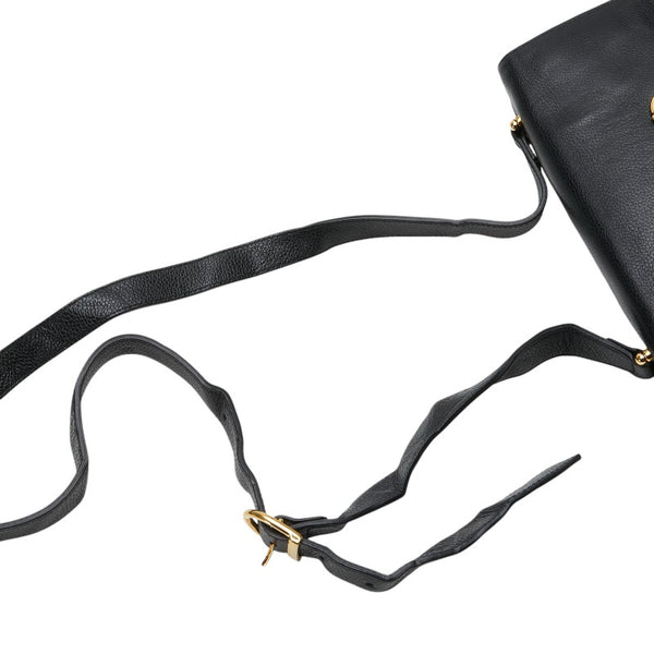 グッチ ズゥミ ショルダーバッグ 576388 ブラック レザー レディース GUCCI 【中古】